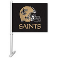NFL Car Flag w/Bracket: New Orleans Saints